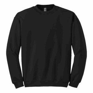 Plain black crewneck sweatshirt