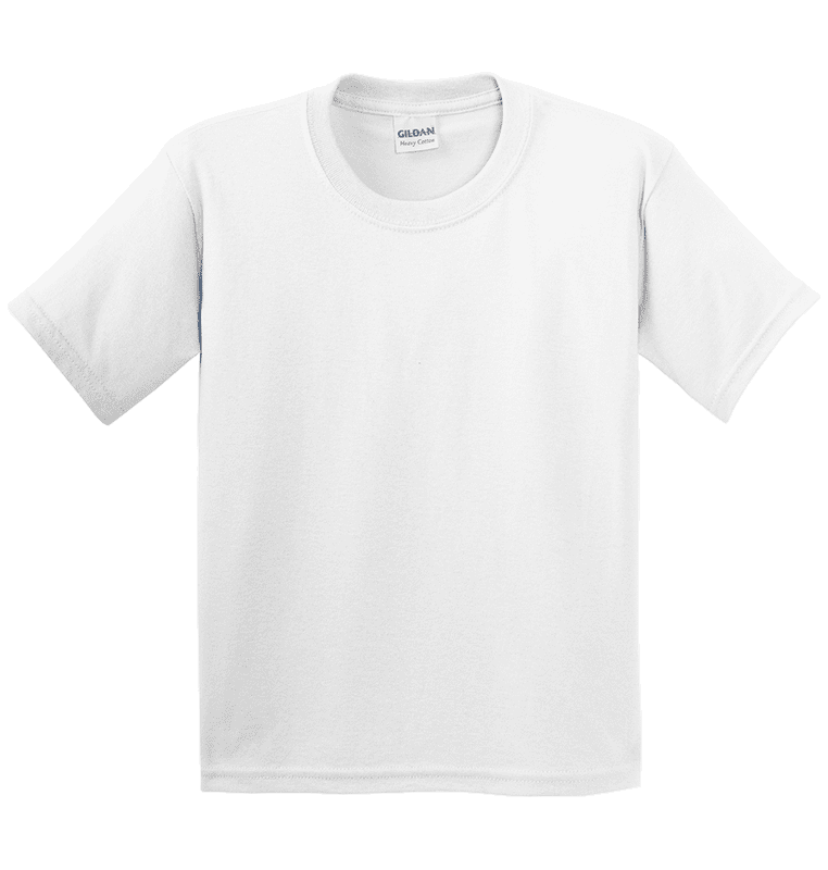 White crewneck T-shirt on black background