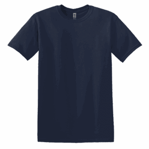 Plain navy blue crewneck t-shirt